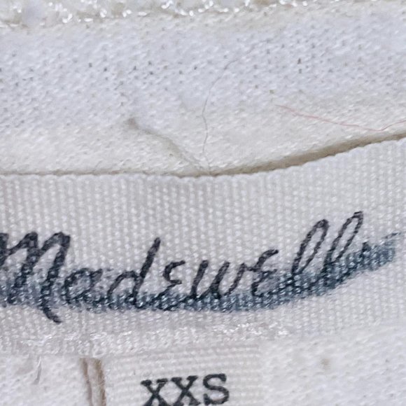 Madewell Queens Graphic Top Ivory Size XXS - Picture 6 of 8